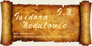Isidora Medulović vizit kartica